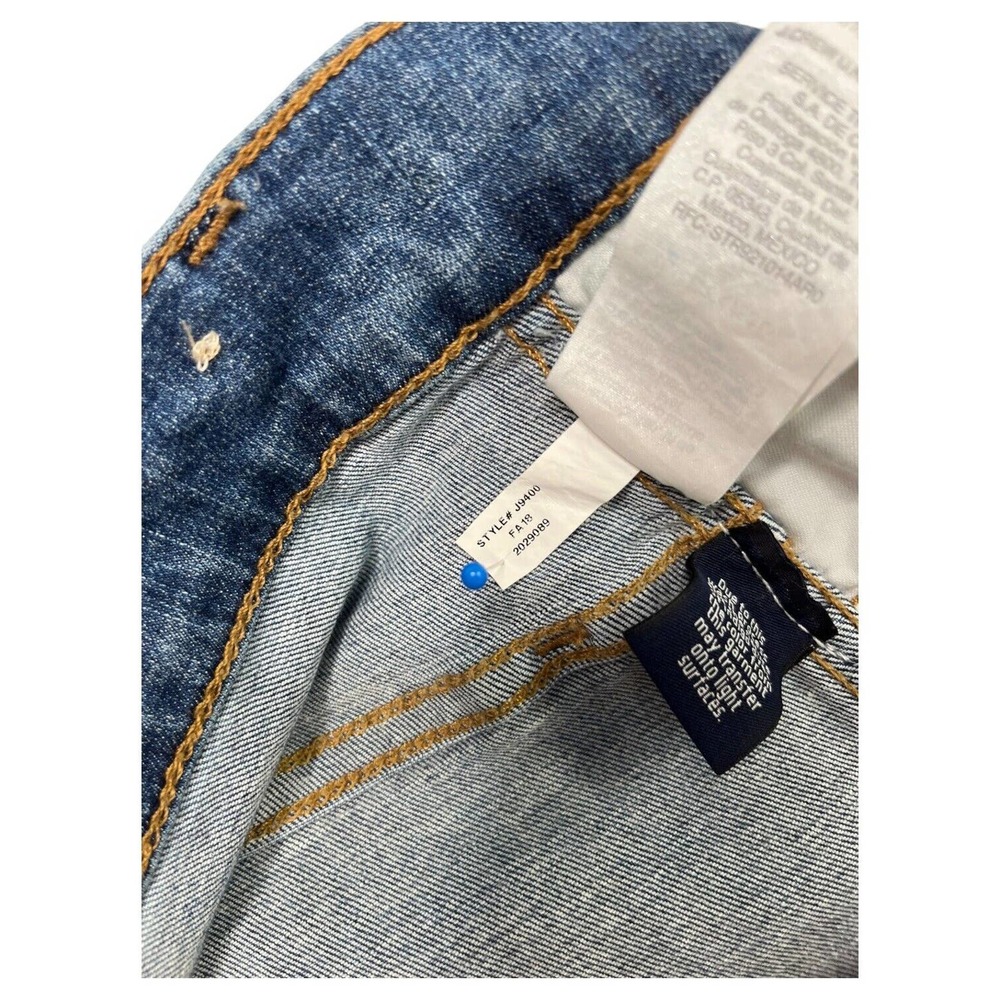 Madewell Jeans Womens 36 10 Inch High Rise Skinny Drop Step Hem Raw Denim Blue - Picture 14 of 16